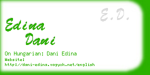 edina dani business card